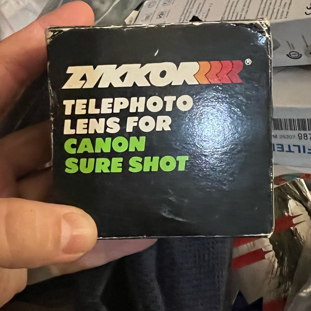 Zykkor telephoto lens for canon sure shot